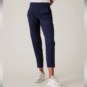 NWT Athleta Brooklyn Mid Rise Ankle Pant in Navy